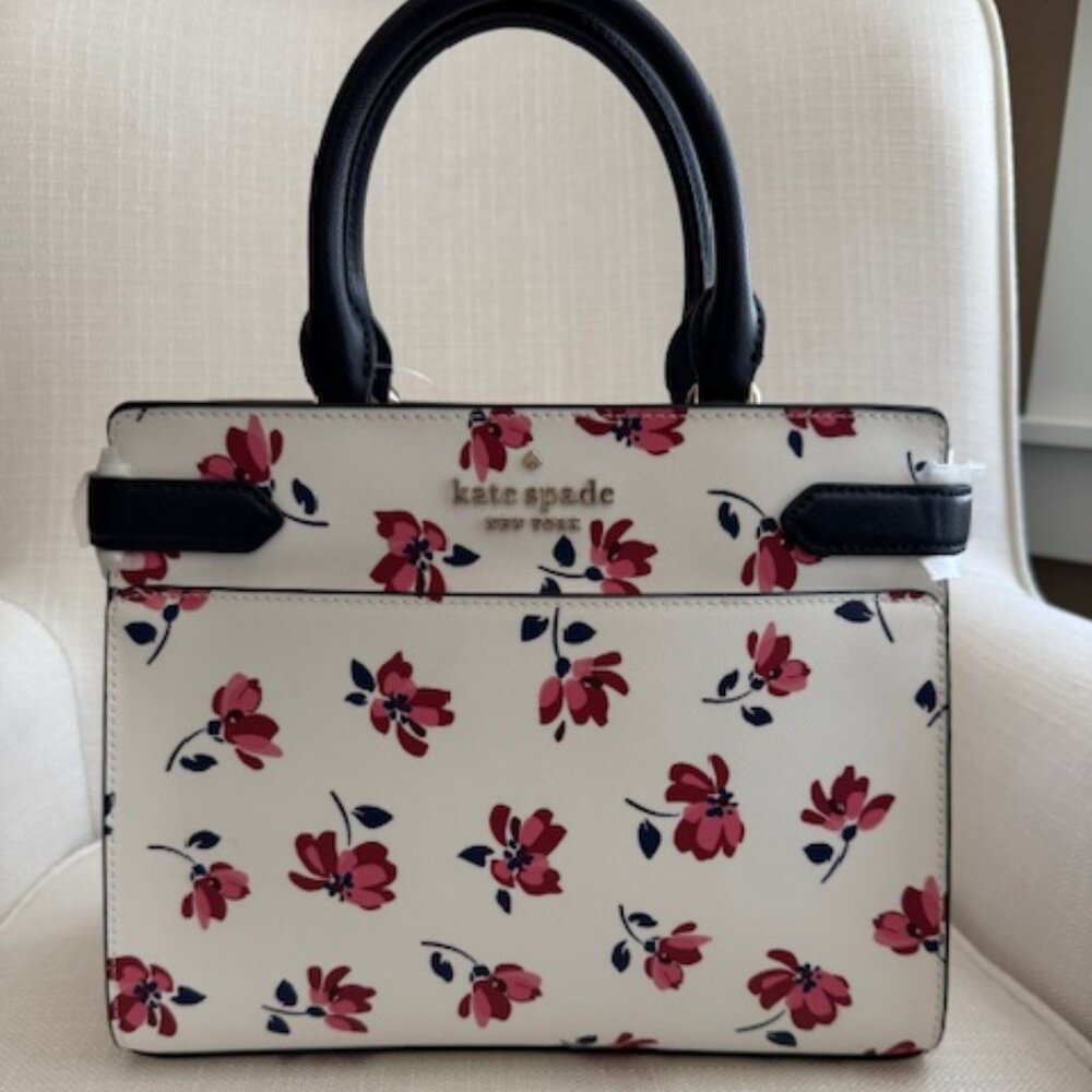 Kate Spade NWT Madison "Staci Tea Garden Toss" Satchel